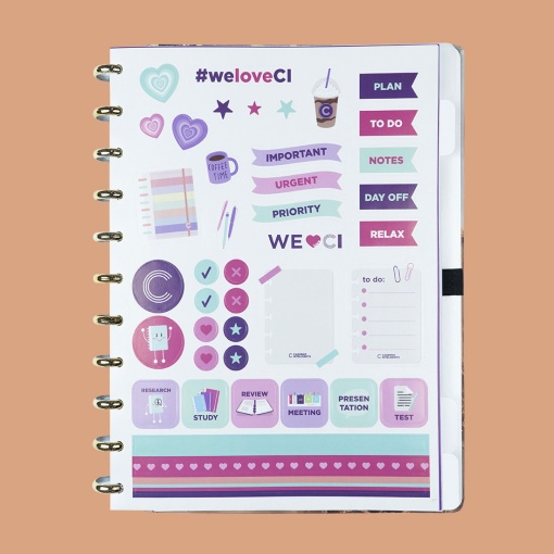 Caderno inteligente grande (215x280mm) pautado Jasper