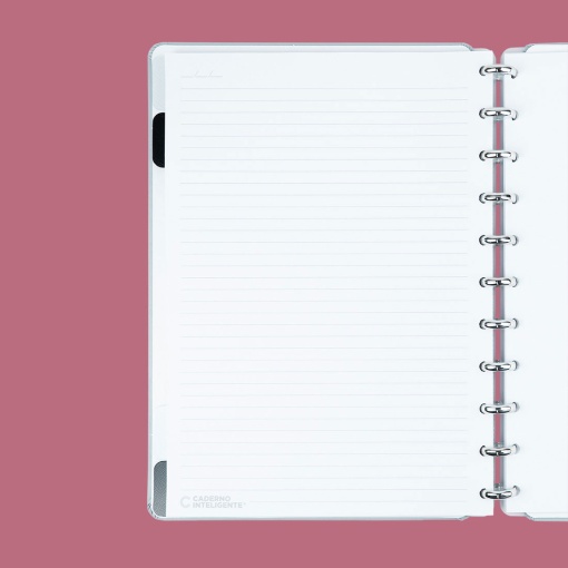 Caderno inteligente grande (215x280mm) pautado Glacial