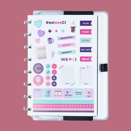 Caderno inteligente A5 pautado Glacial
