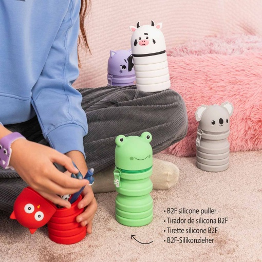 Estojo escolar de silicone extensível MIQUELRIUS Growing Pets Rã