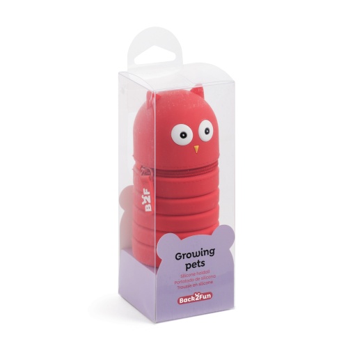 Estojo escolar de silicone extensível MIQUELRIUS Growing Pets Coruja