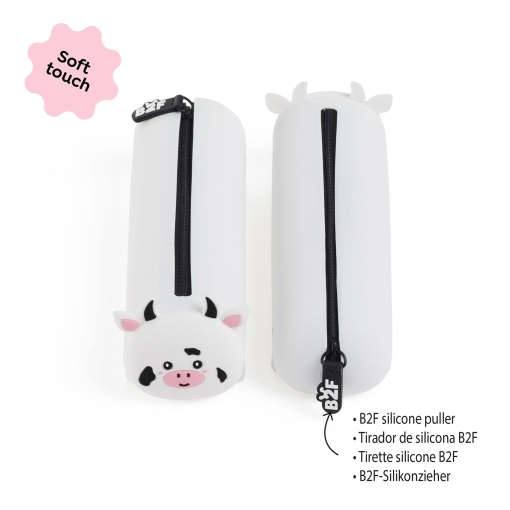 Estojo escolar de silicone MIQUELRIUS Keep Calm Vaquinha