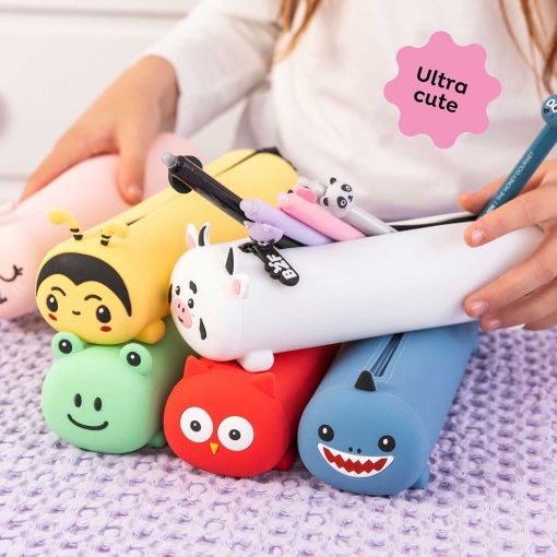 Estojo escolar de silicone MIQUELRIUS Keep Calm Vaquinha