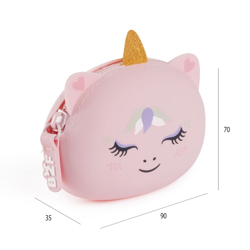 Porta-moedas de silicone MIQUELRIUS Puppies unicórnio