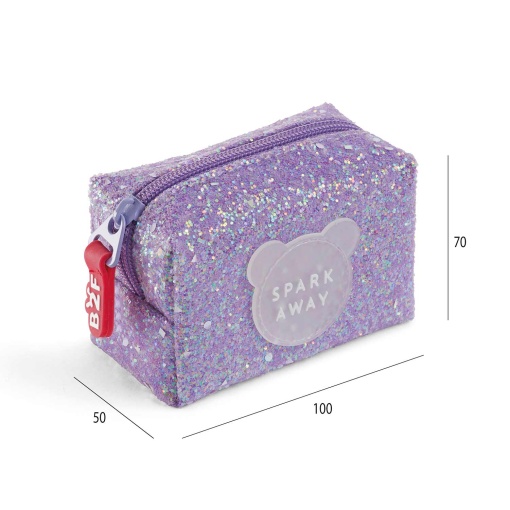 Porta-moedas purpurina MIQUELRIUS Spark Away lilás
