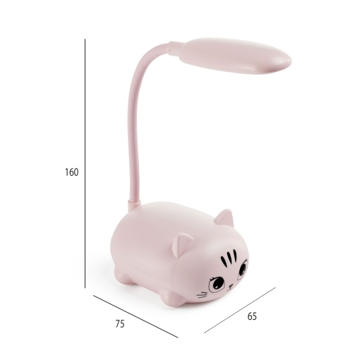 Candeeiro LED MIQUELRIUS Back2Fun Gato rosa
