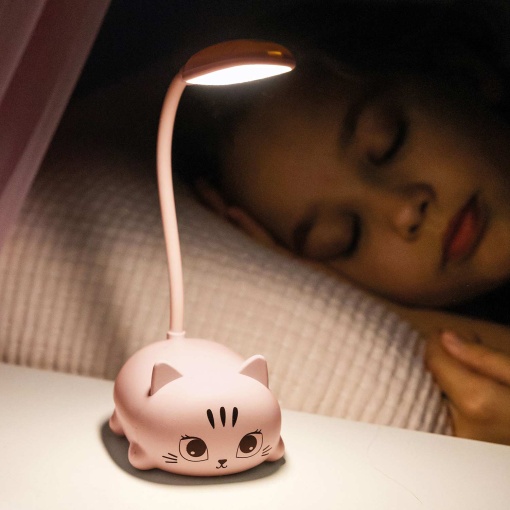 Candeeiro LED MIQUELRIUS Back2Fun Gato rosa