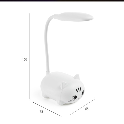 Candeeiro LED MIQUELRIUS Back2Fun Gato branco