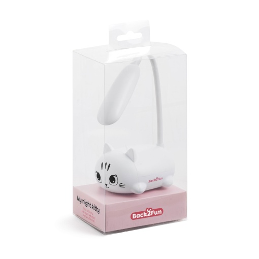 Candeeiro LED MIQUELRIUS Back2Fun Gato branco