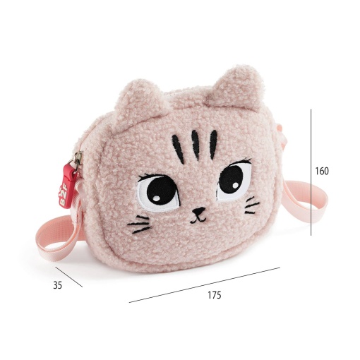 Mala de tiracolo MIQUELRIUS Back2Fun Gata rosa