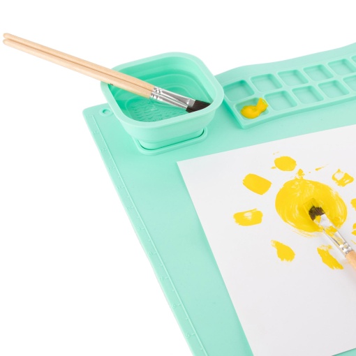 Tapete de pintura em silicone verde APLI KIDS