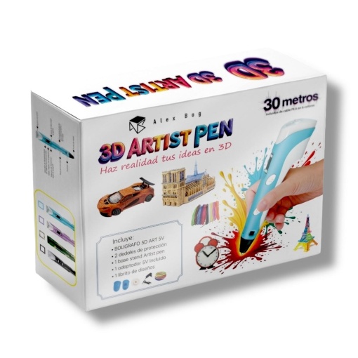 Caneta 3D + 6 recargas ARTIST BY ALEX BOG sortido