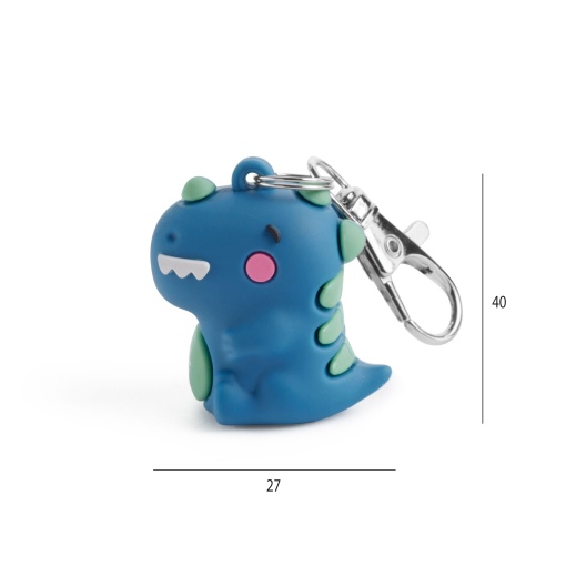 Afia com porta-chaves MIQUELRIUS Back2Fun Dino azul