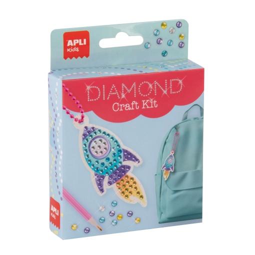 Cria o teu porta-chaves Diamond APLI KIDS foguetão