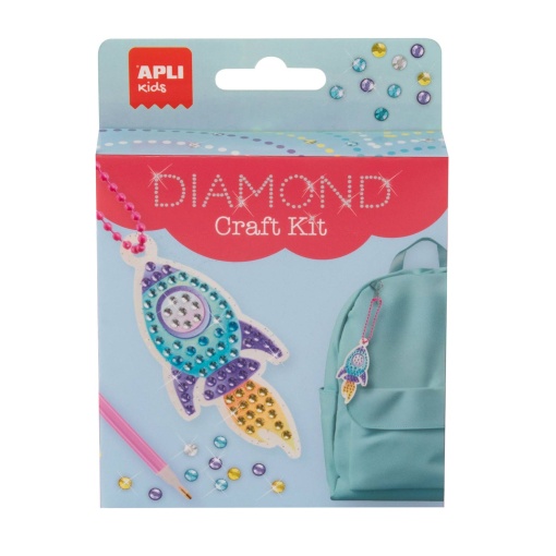 Cria o teu porta-chaves Diamond APLI KIDS foguetão