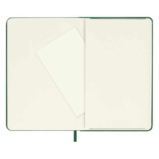 Caderno A6 pautado capa dura MOLESKINE Classic verde myrtle com elástico