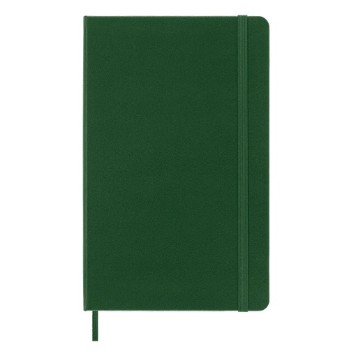 Caderno A5 pautado capa dura MOLESKINE Classic verde myrtle com elástico