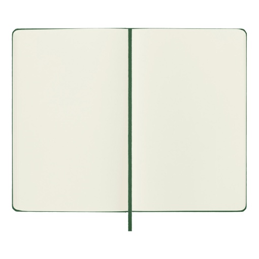 Caderno A5 liso capa dura MOLESKINE Classic verde myrtle com elástico