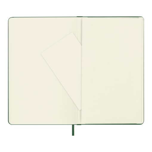 Caderno A5 liso capa dura MOLESKINE Classic verde myrtle com elástico