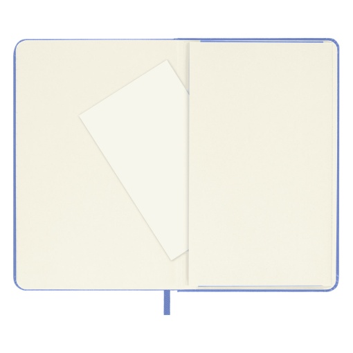 Caderno A6 pautado capa dura MOLESKINE Classic azul hydrangea com elástico