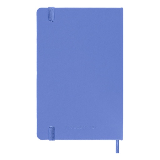 Caderno A6 pautado capa dura MOLESKINE Classic azul hydrangea com elástico