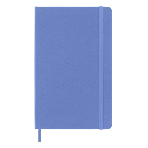 Caderno A5 pautado capa dura MOLESKINE Classic azul hydrangea com elástico