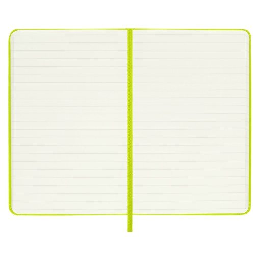 Caderno A6 capa dura MOLESKINE Classic Collection pautado 96 folhas verde Lemon com elástico