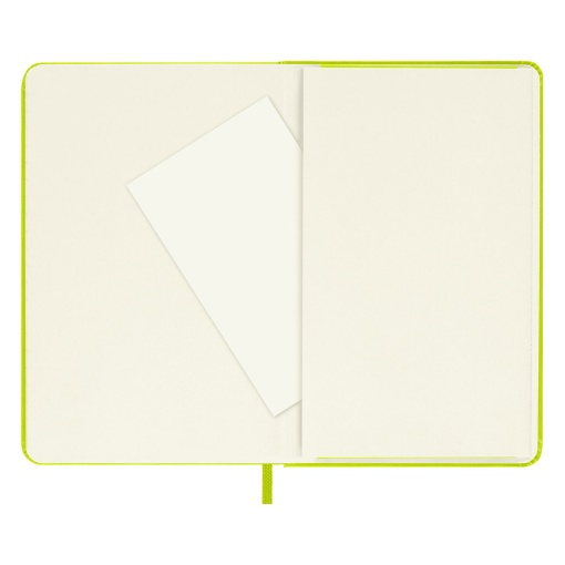 Caderno A6 capa dura MOLESKINE Classic Collection pautado 96 folhas verde Lemon com elástico