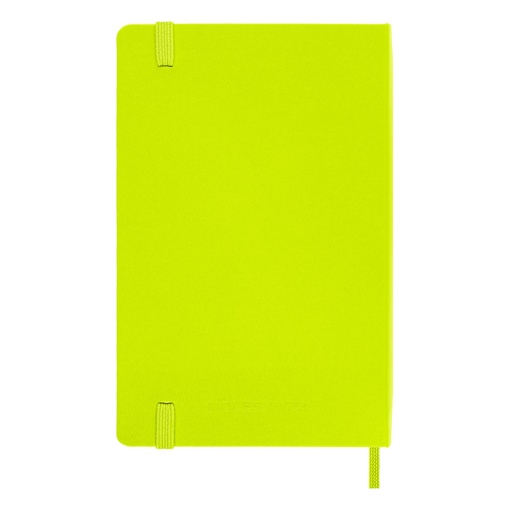 Caderno A6 capa dura MOLESKINE Classic Collection pautado 96 folhas verde Lemon com elástico