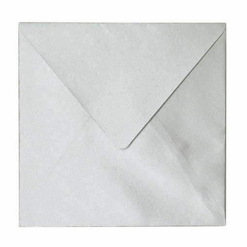 Envelope metalizado Simply pala bico 160x160mm luxus prateado (10 unidades)