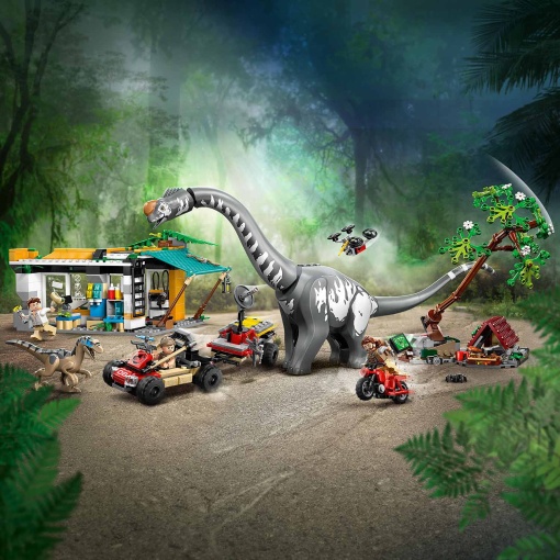 LEGO Jurassic World Missão de Localização de Raptor e Titanossauro 76973