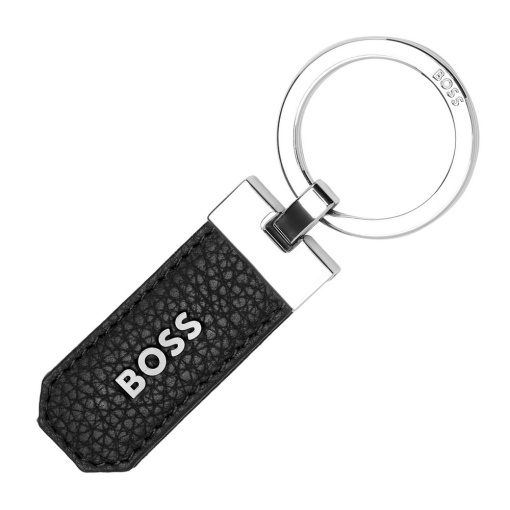 Porta-chaves em pele Hugo Boss Classic Grained preto
