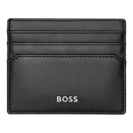 Porta-cartões em pele Hugo Boss Classic Smooth preto