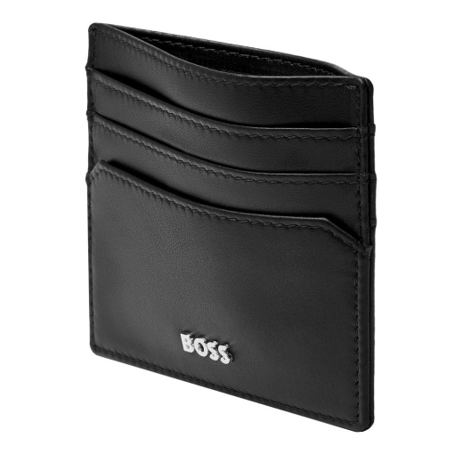 Porta-cartões em pele Hugo Boss Classic Smooth preto