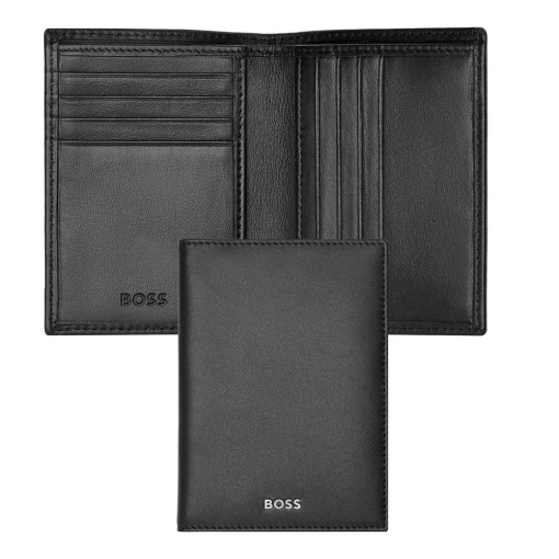Carteira em pele Hugo Boss Classic Smooth preta