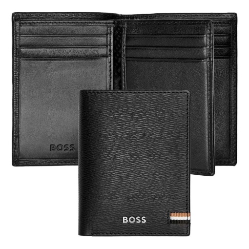Carteira em pele Hugo Boss Iconic preta