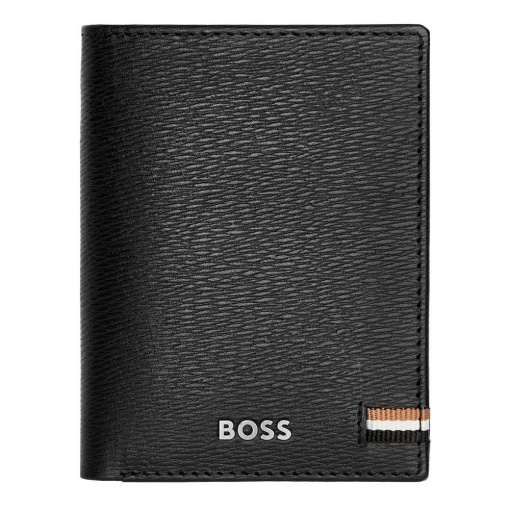 Carteira em pele Hugo Boss Iconic preta