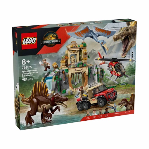 LEGO Jurassic World missão aérea com Espinossauro e Quetzalcoatlus 76976