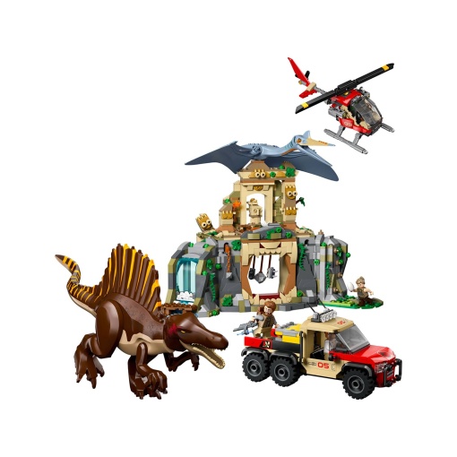 LEGO Jurassic World missão aérea com Espinossauro e Quetzalcoatlus 76976