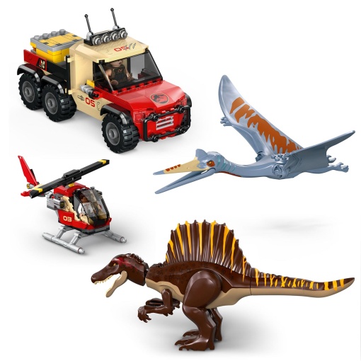 LEGO Jurassic World missão aérea com Espinossauro e Quetzalcoatlus 76976