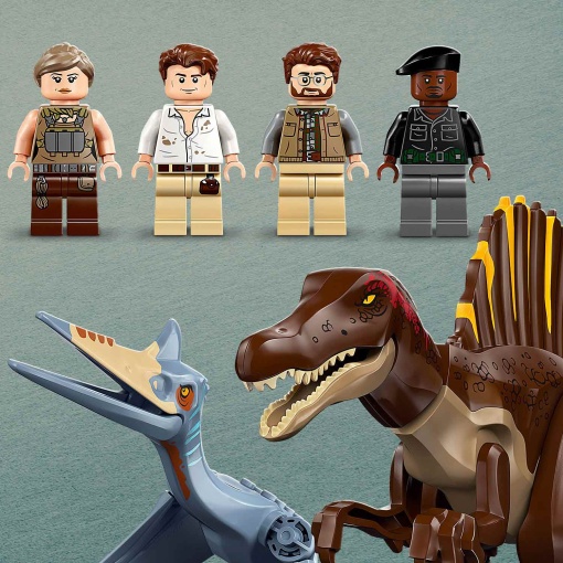LEGO Jurassic World missão aérea com Espinossauro e Quetzalcoatlus 76976