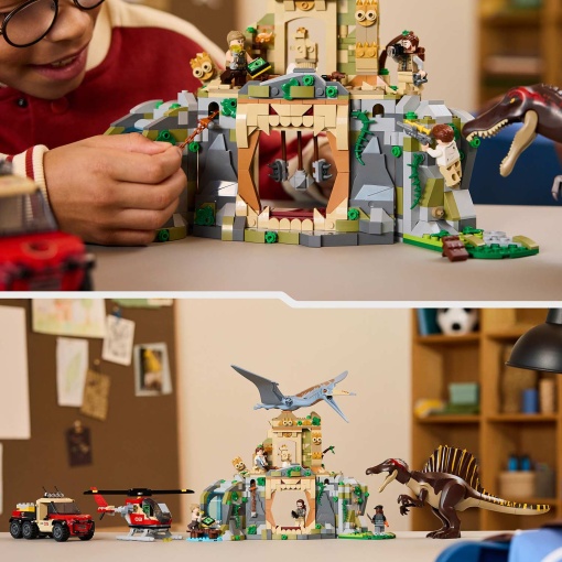 LEGO Jurassic World missão aérea com Espinossauro e Quetzalcoatlus 76976