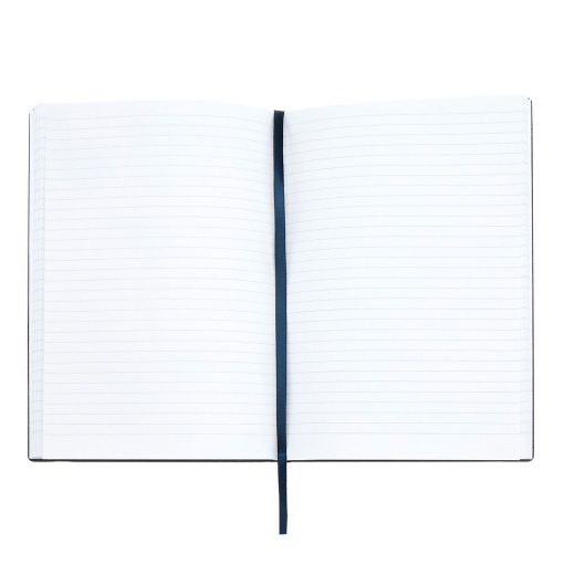 Caderno A5 pautado HUGO BOSS Tie-Dye Flower 96 folhas 80g azul com elástico