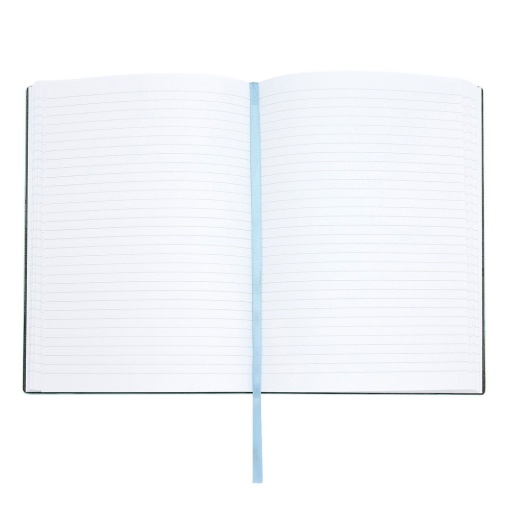 Caderno A5 pautado HUGO BOSS Pastel Classic 96 folhas 80g azul com elástico