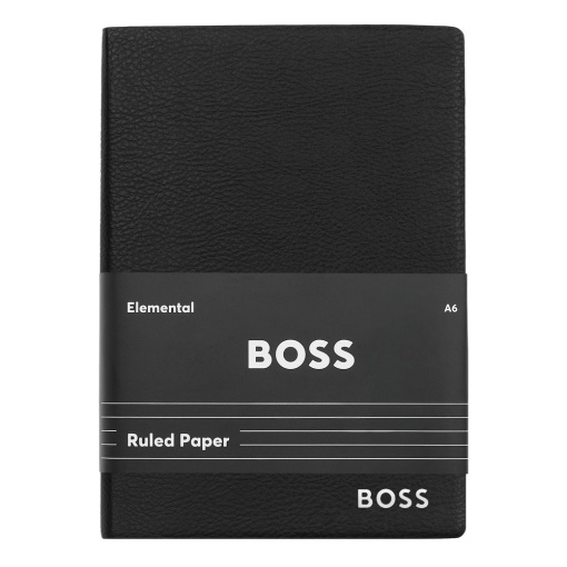 Hugo Boss Essential Storyline A6 lined notebook, 80 sheets, 80gsm, black.