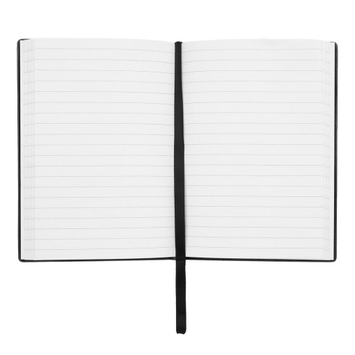 Caderno A6 pautado HUGO BOSS Iconic 96 folhas 80g camel com elástico