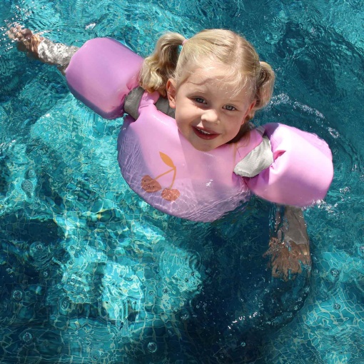 Colete flutuante cereja algodão-doce 4-6 anos SUNNYLIFE