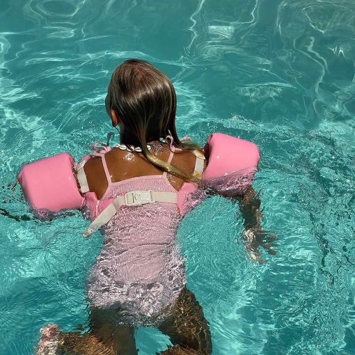 Colete flutuante cereja algodão-doce 4-6 anos SUNNYLIFE