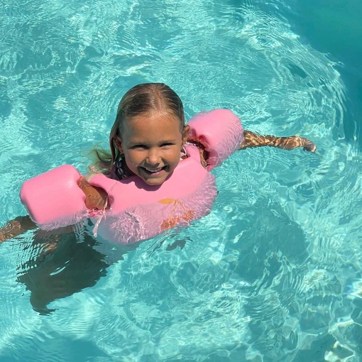 Colete flutuante cereja algodão-doce 4-6 anos SUNNYLIFE