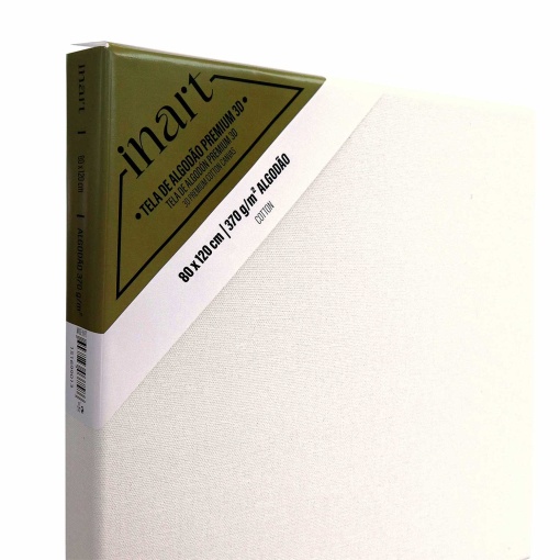 Tela de algodão Inart Premium caixa alta 3D 80x120cm